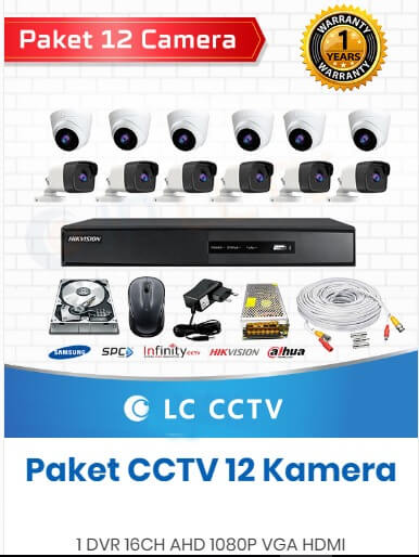 Harga Pasang 12 Kamera CCTV - CV LC IT Solution