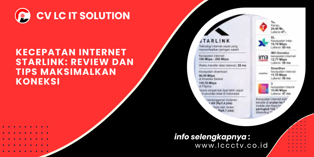 Kecepatan Internet Starlink: Review dan Tips Maksimalkan Koneksi