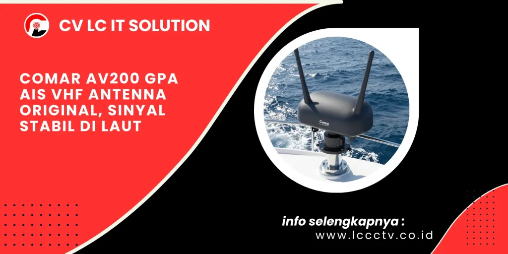 Comar AV200 GPA AIS VHF Antenna Original, Sinyal Stabil di Laut