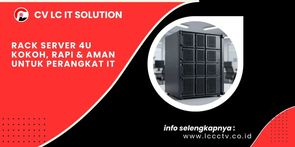 Rack Server 4U Kokoh, Rapi & Aman untuk Perangkat IT